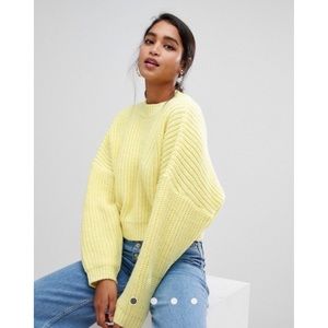 ASOS DESIGN cropped banana sleeve sweater